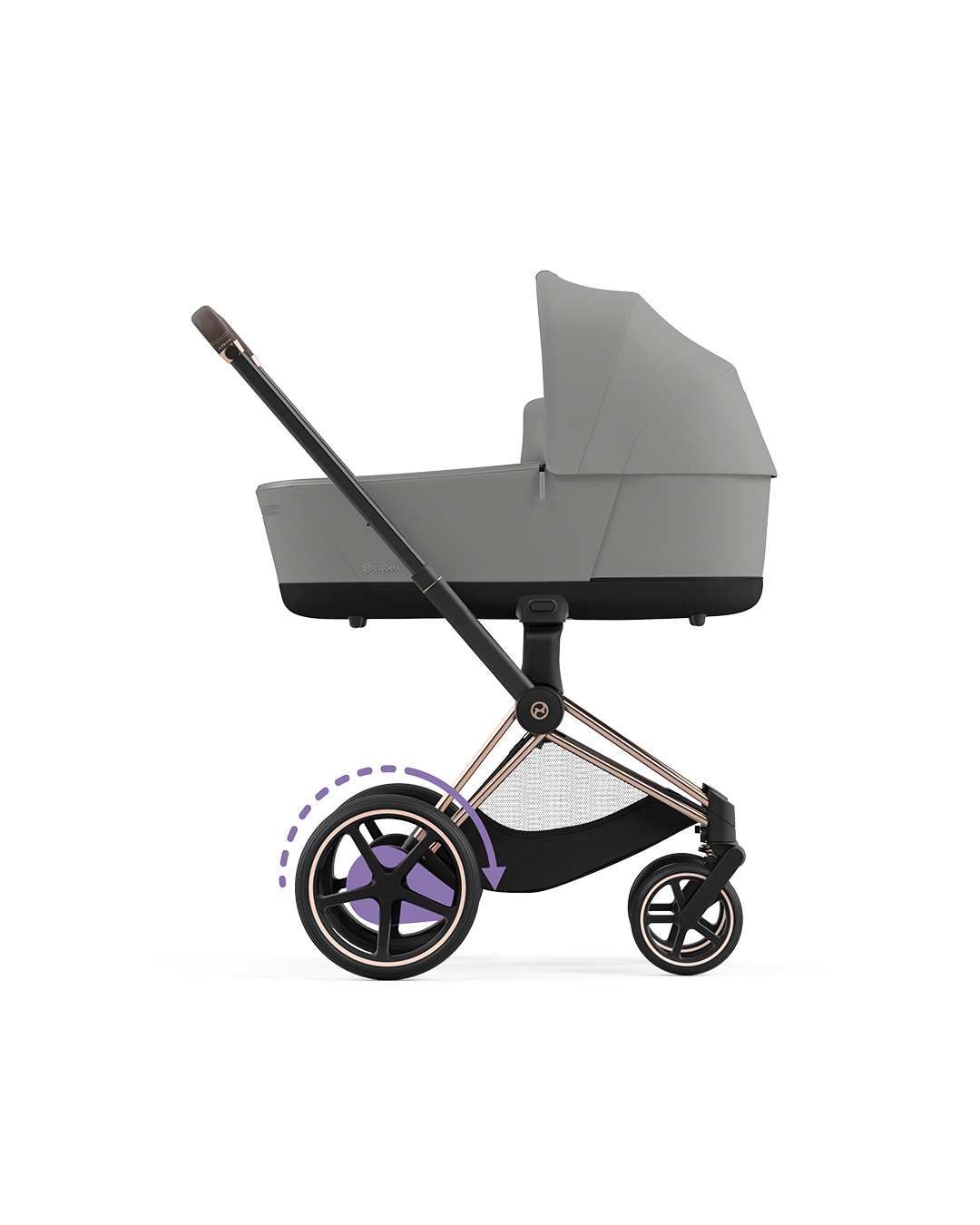 E-Priam inkl. liggedel - Mirage Grey